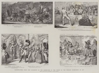 Ilustración del Catálogo de la Exposición de las Obras de los Humoristas Ingleses en el Arte